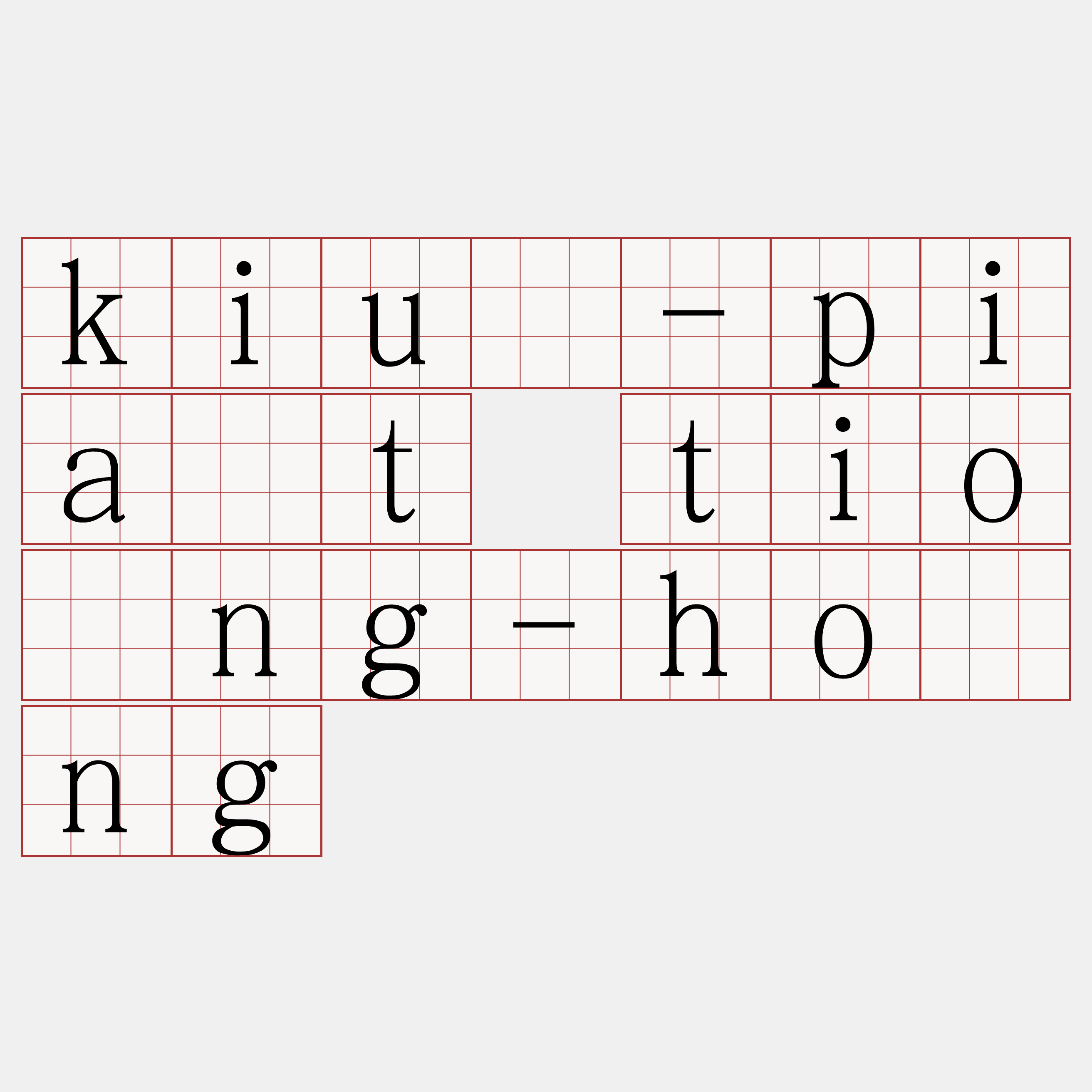 kiú-pia̍t tiông-hông